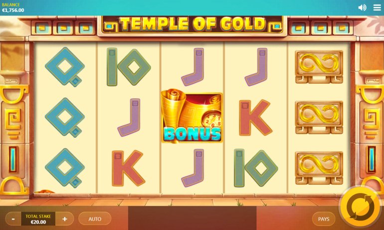 Temple of God pokie machine